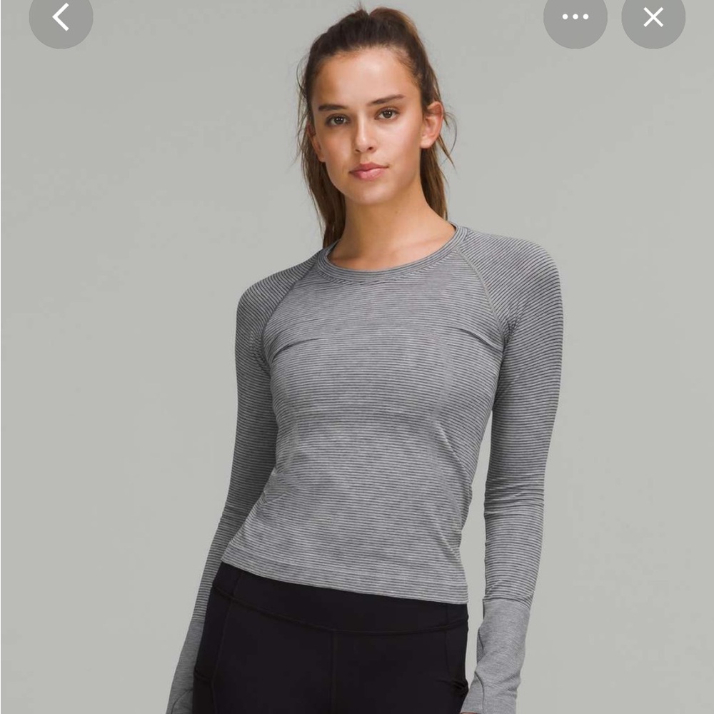 Lululemon swiftly tech longsleeve shirt 2.0 race length 8 tetra stripe